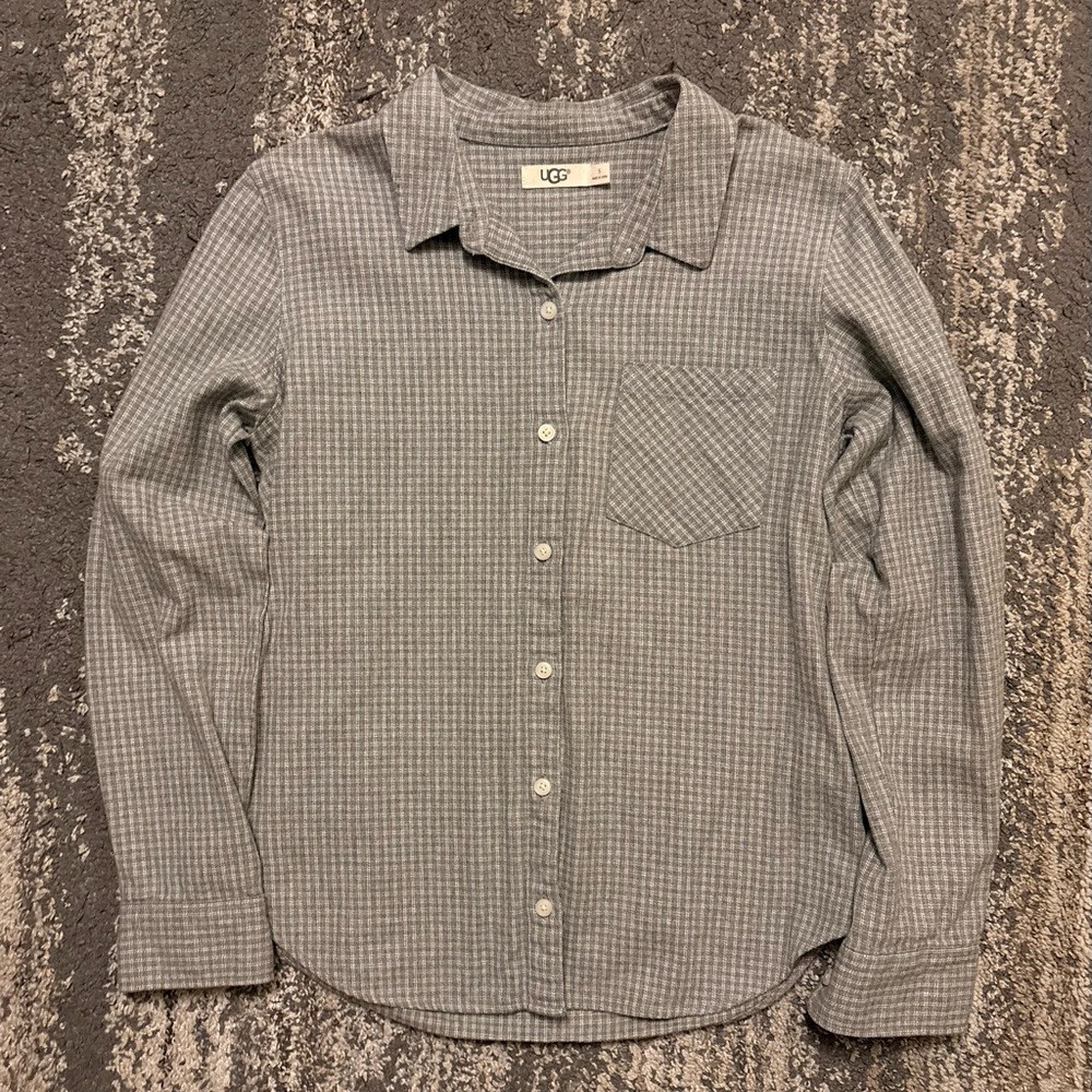 UGG Gray Checkered Men's Shirt